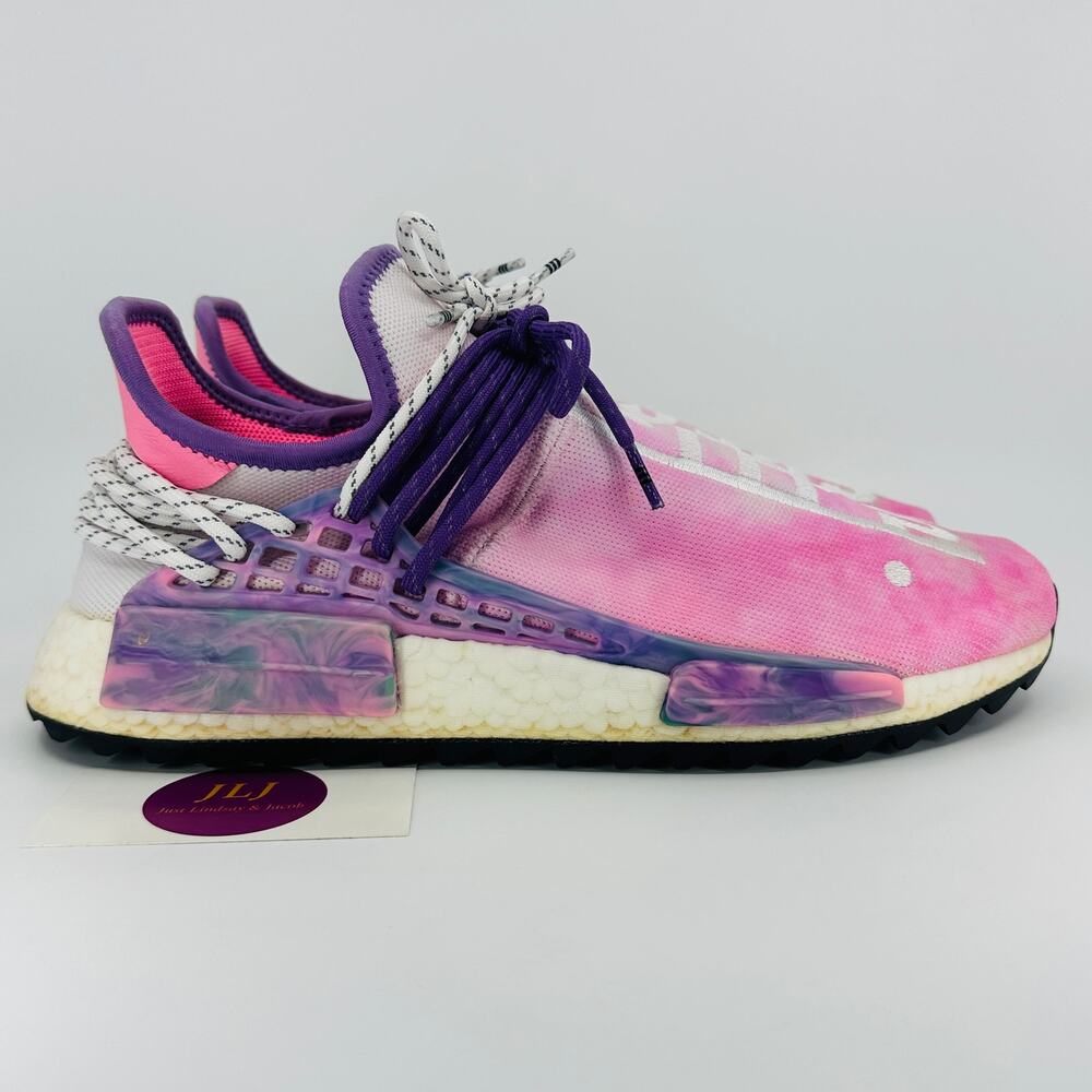 Pharrell adidas NMD Human Race Trail Sneakers Holi Festival AC7362 Men's Size 10